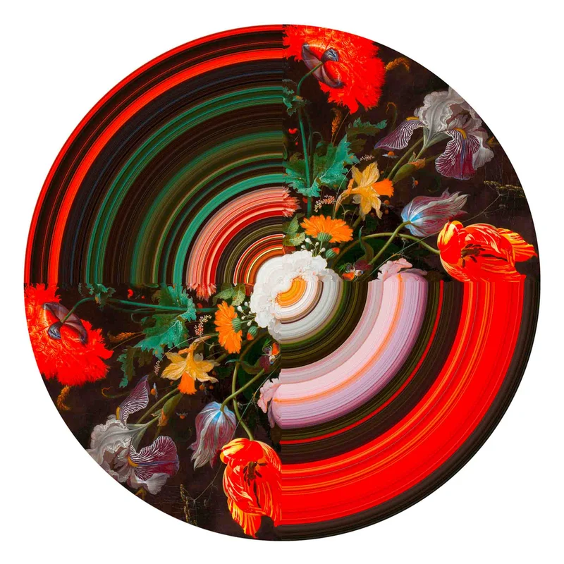Teppich GLITCH ROUND HALF, ø200cm