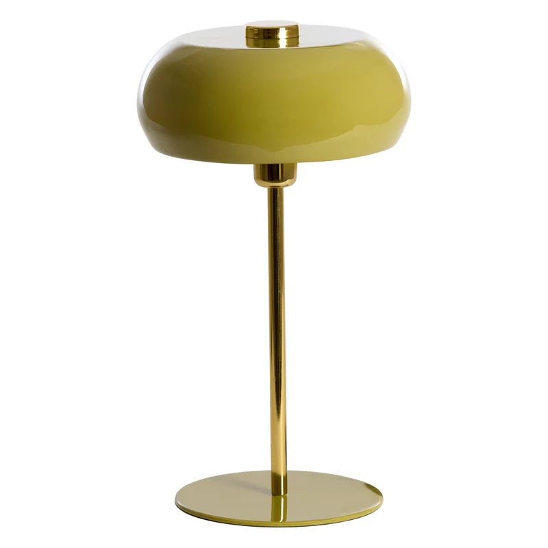 Tischleuchte SURIN olivgrün/gold Ø26x47 cm
