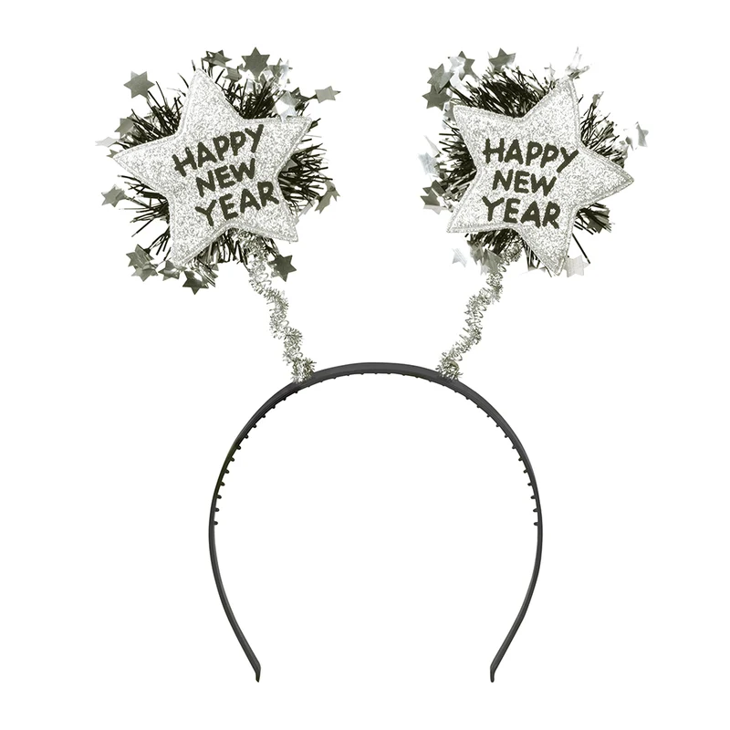 Haarreif Sparkling "Happy New Year" Farblich sortiert | 1 Stück
