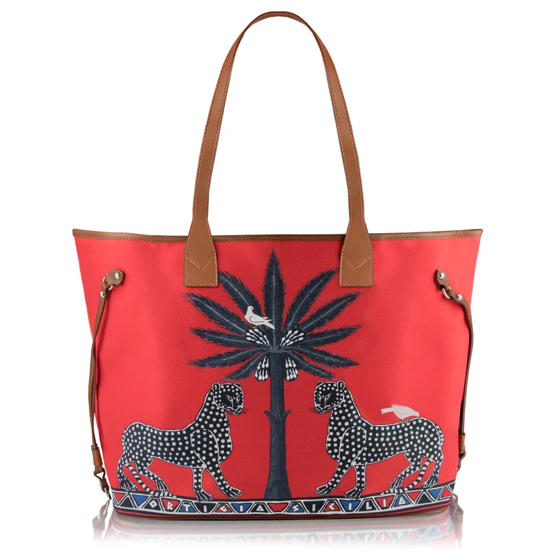 Tote Bag GATTOPARDO ROSSO in rot
