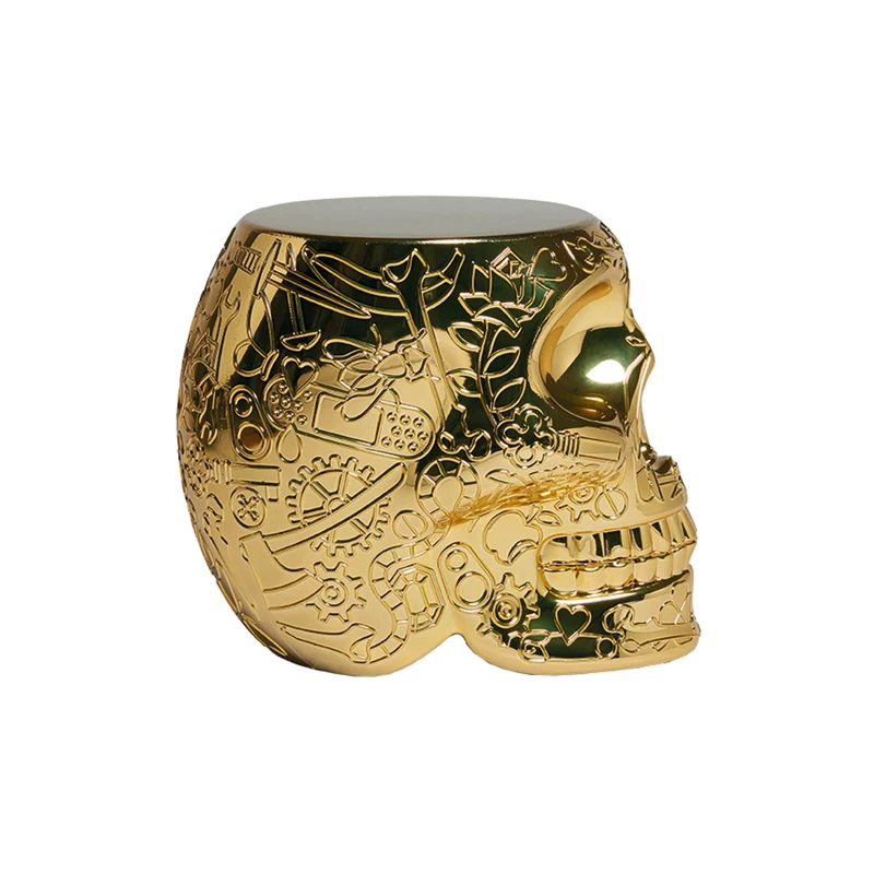 Stuhl & Beistelltisch MEXICO in gold