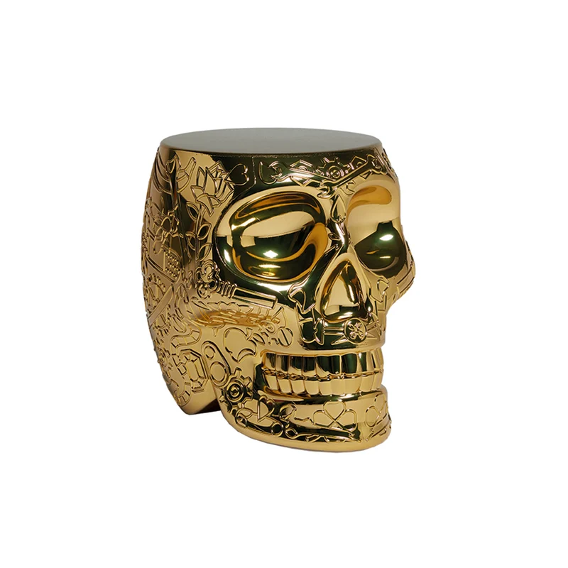 Stuhl & Beistelltisch MEXICO in gold
