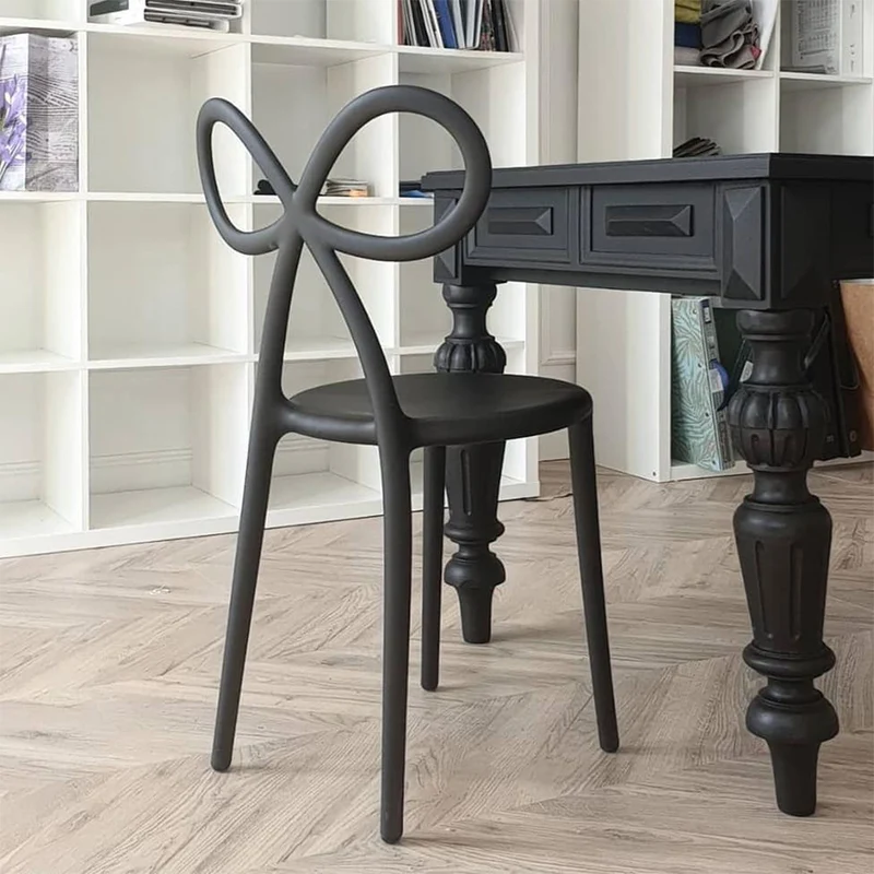 Stuhl RIBBON im 2er Set in Schwarz