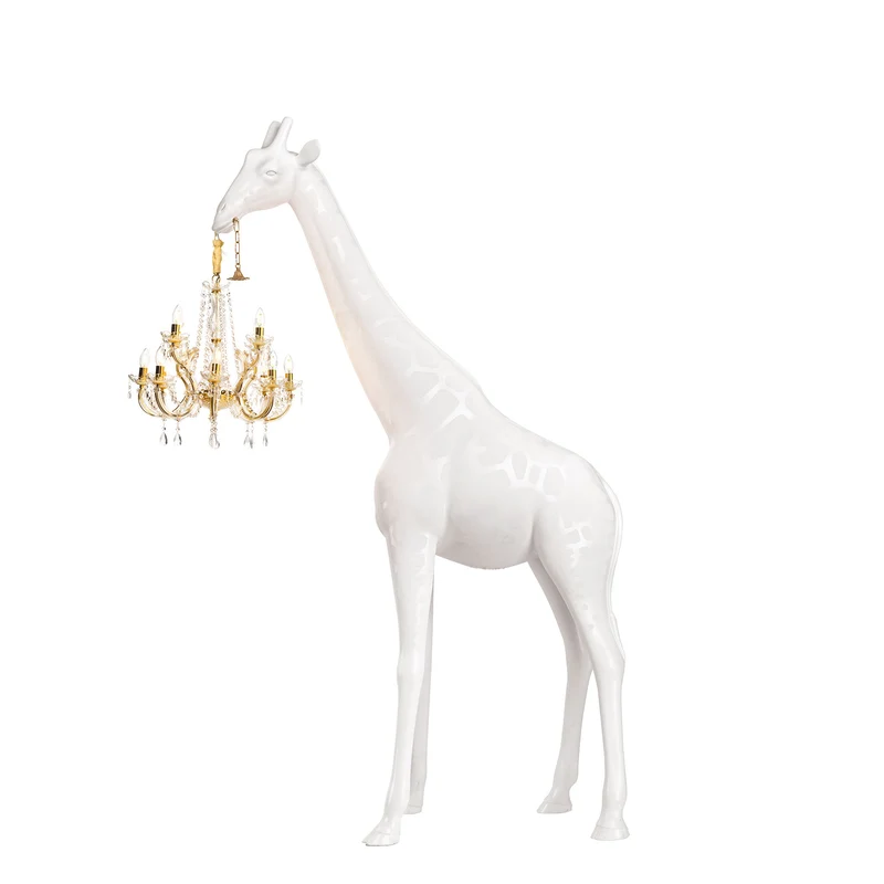 Stehleuchte GIRAFFE IN LOVE M INDOOR, H 2,65 Meter - weiss