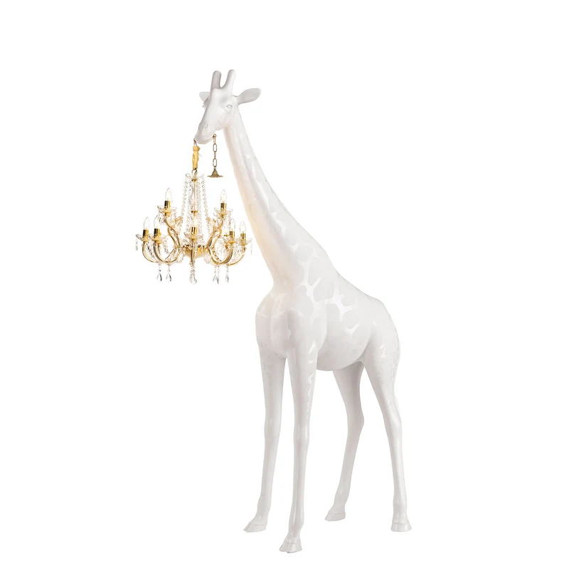 Stehleuchte GIRAFFE IN LOVE M INDOOR, H 2,65 Meter - weiss