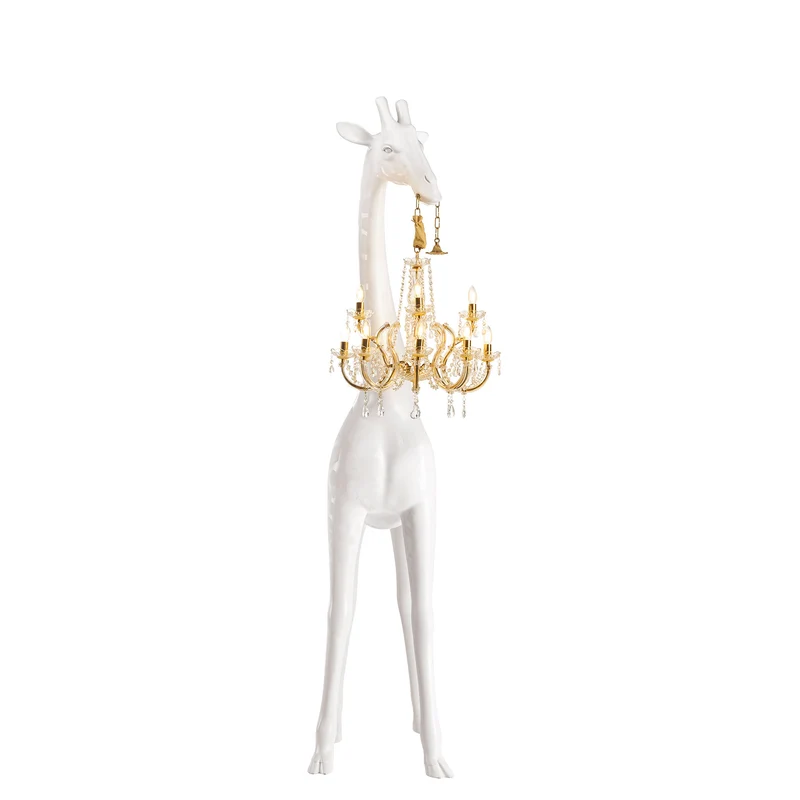 Stehleuchte GIRAFFE IN LOVE M INDOOR, H 2,65 Meter - weiss