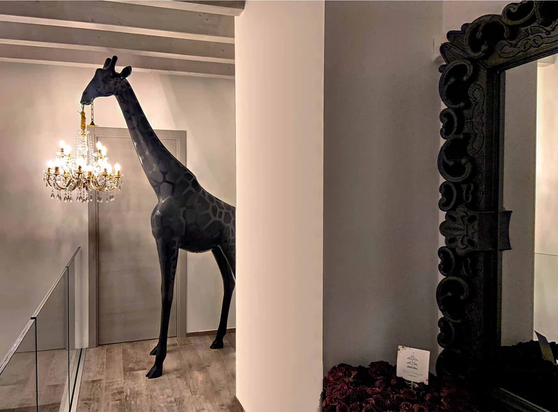 Stehleuchte GIRAFFE IN LOVE M INDOOR, H 2,65 Meter - weiss