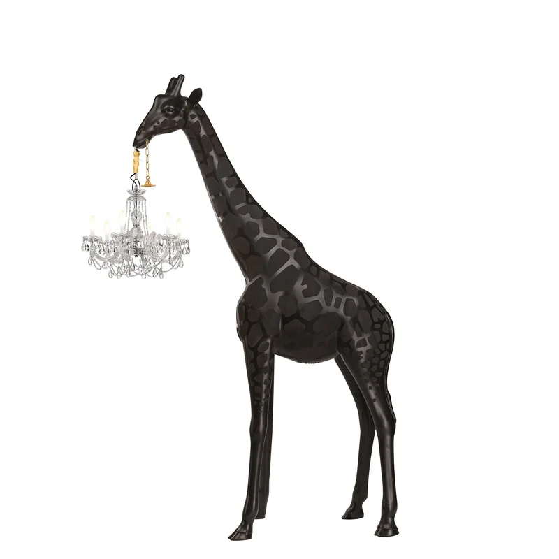 Stehleuchte GIRAFFE IN LOVE M OUTDOOR, H 2,65 Meter - schwarz