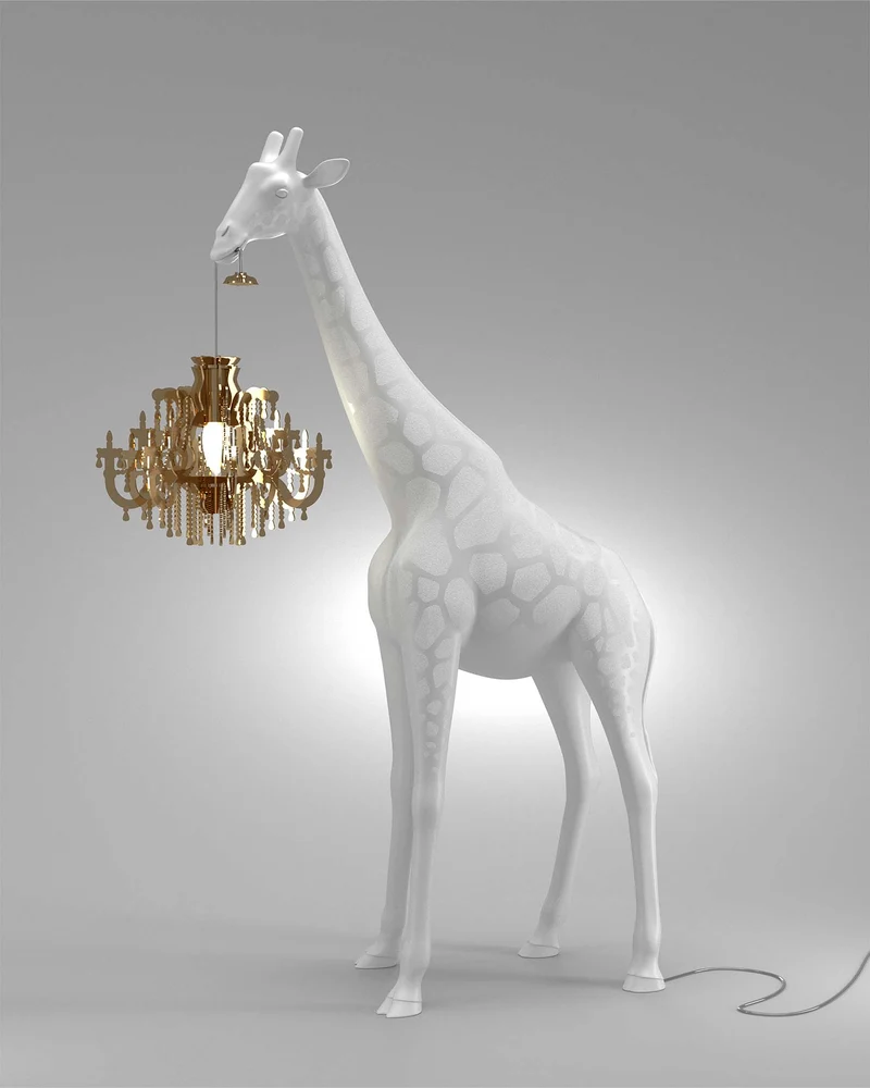 Stehleuchte GIRAFFE IN LOVE XS , H 1,0 Meter - weiss