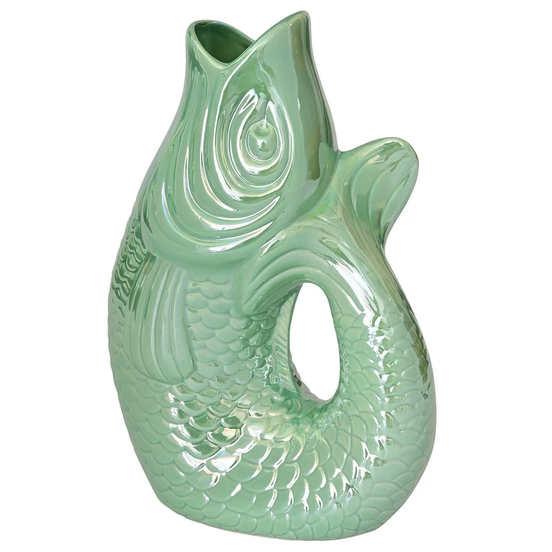 Vase MONSIEUR CARAFON Fisch, rainbow mint - 2,7l