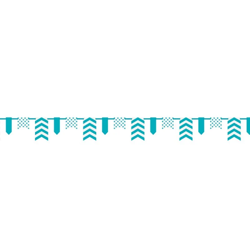 Banner DOTS & STRIPES & Chevron Türkis