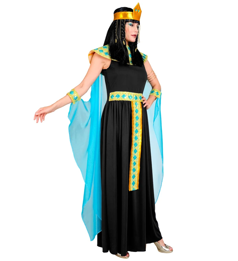 Cleopatra Damenkostüm 5-teilig | Schwarz Gold