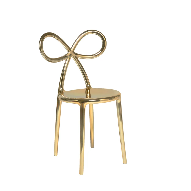 Stuhl RIBBON Metal Finish in Gold