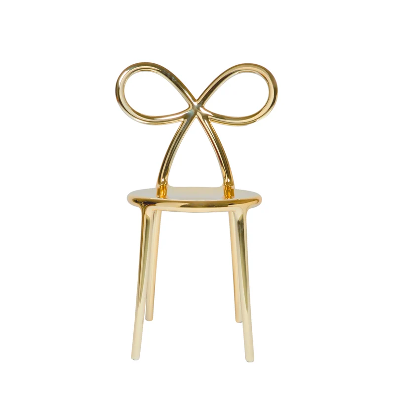 Stuhl RIBBON Metal Finish in Gold