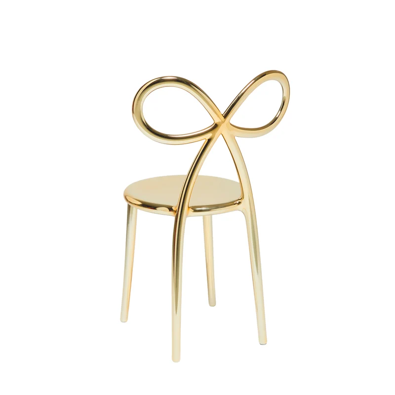 Stuhl RIBBON Metal Finish in Gold