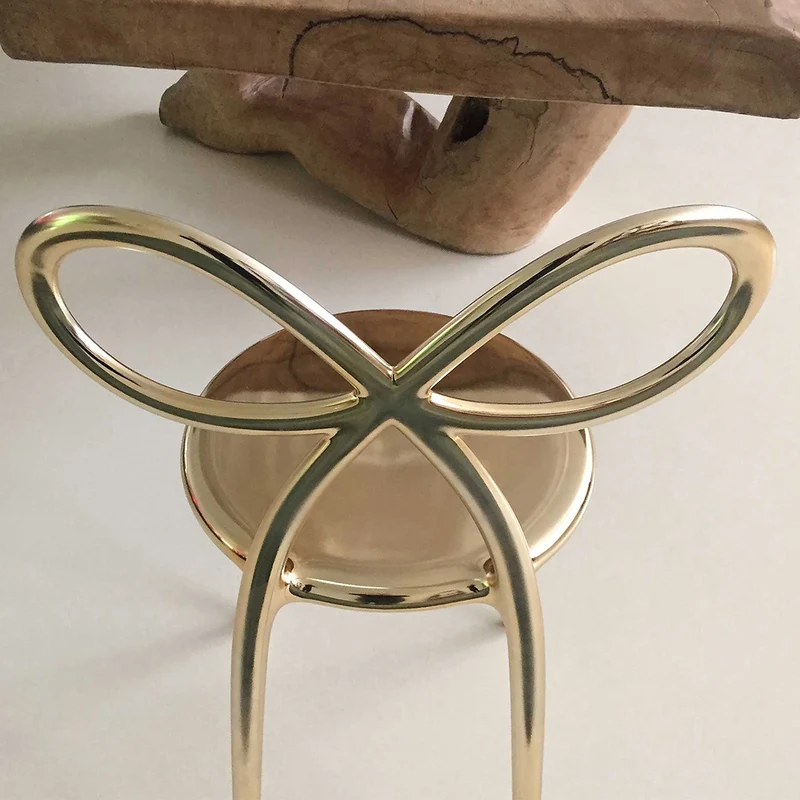 Stuhl RIBBON Metal Finish in Gold