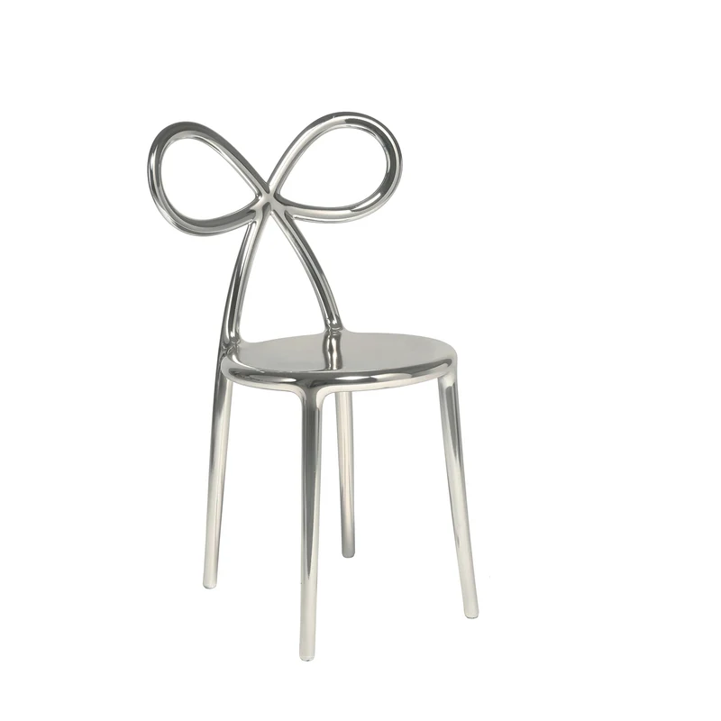 Stuhl RIBBON Metal Finish in Silber