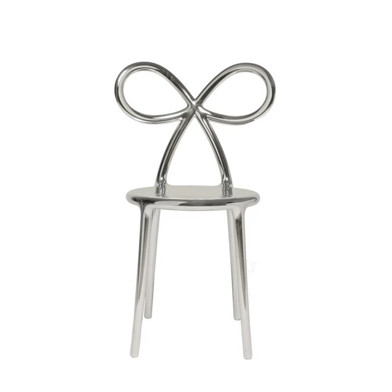 Stuhl RIBBON Metal Finish in Silber