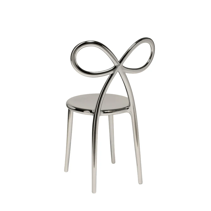 Stuhl RIBBON Metal Finish in Silber
