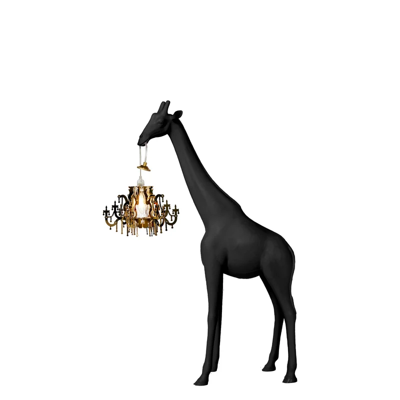 Stehleuchte GIRAFFE IN LOVE XS , H 1,0 Meter - schwarz