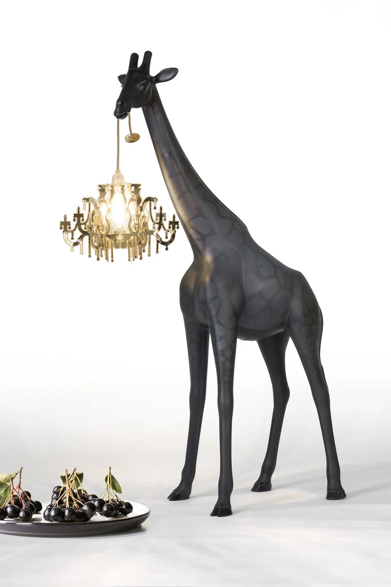 Stehleuchte GIRAFFE IN LOVE XS , H 1,0 Meter - schwarz