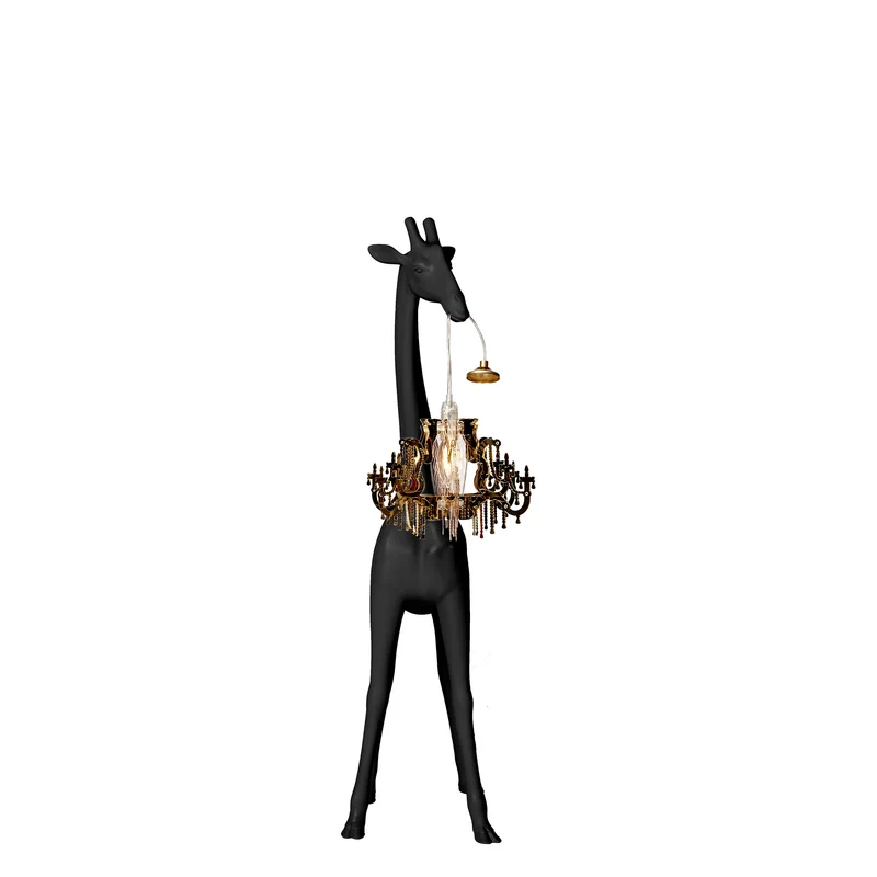 Stehleuchte GIRAFFE IN LOVE XS , H 1,0 Meter - schwarz