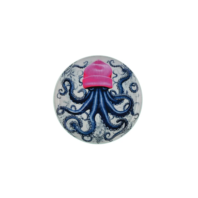 Love Trays Dekotablett OKTOPUS MIT BEANIE ø 12,7cm