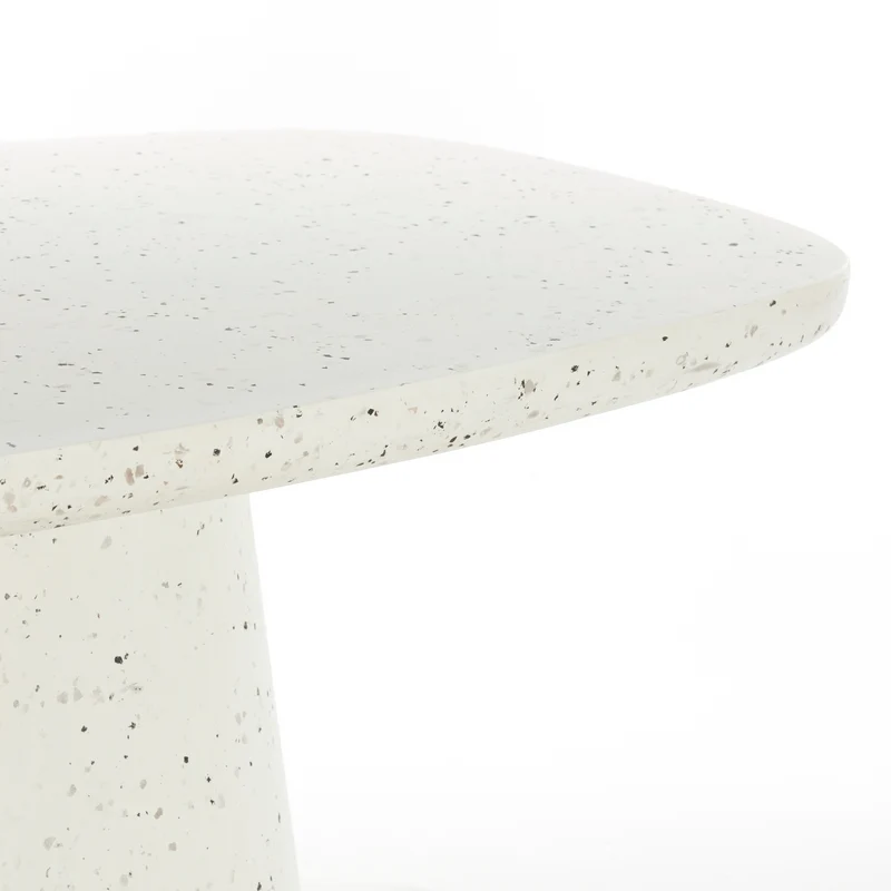 Couchtisch HAMURA Terrazzo, weiß 120x70x42cm