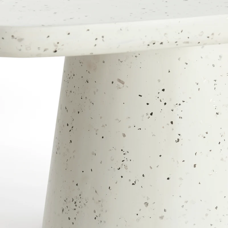 Couchtisch HAMURA Terrazzo, weiß 120x70x42cm