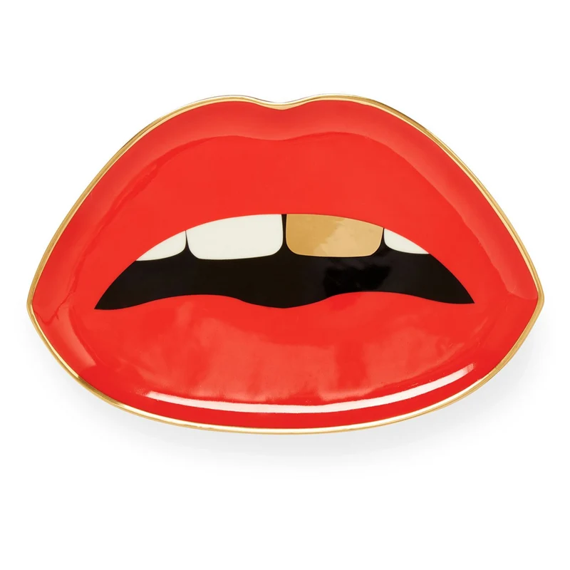 Porzellan Ablageschale LIPS 24x16x1,3cm