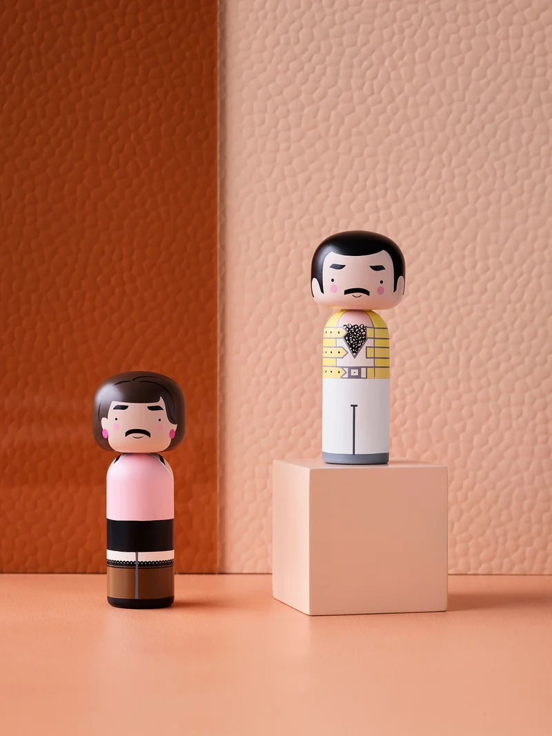 Kokeshi-Puppe FREDDIE MERCURY 14,5cm