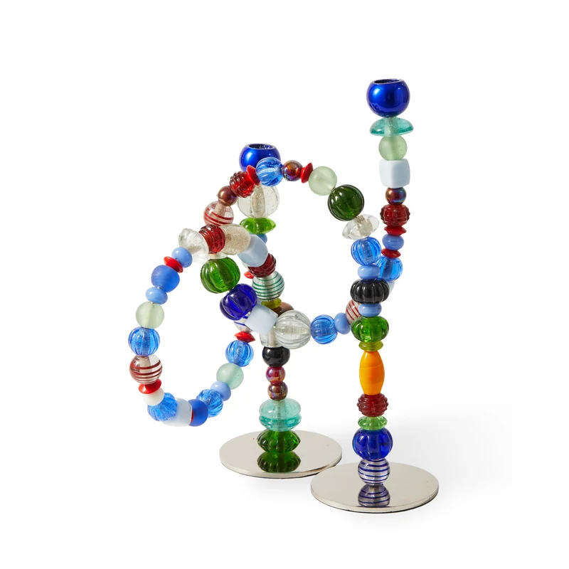 Kerzenhalter BEADS bunt 33x12x38 cm