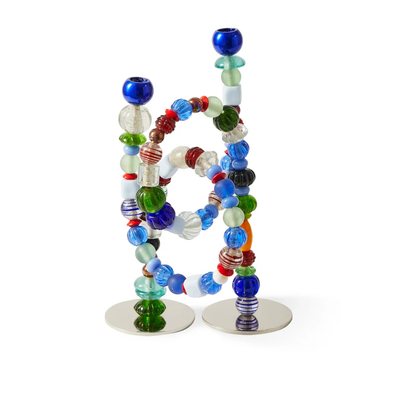 Kerzenhalter BEADS bunt 33x12x38 cm