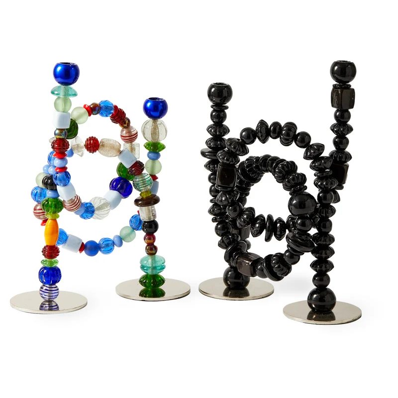 Kerzenhalter BEADS bunt 33x12x38 cm