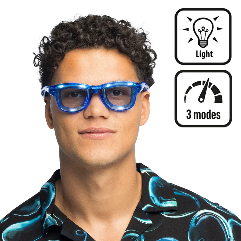 LED Partybrille "Blink" | 3 Leuchtmodi