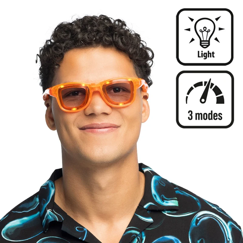 LED Partybrille "Blink" | 3 Leuchtmodi