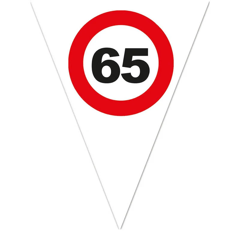 Wimpelkette PE Verkehrsschild #65 | ca. 5 m