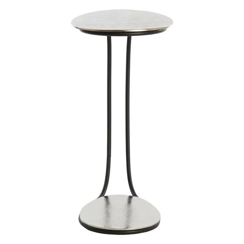 Beistelltisch MARSH Nickel/schwarz 43x27x53 cm