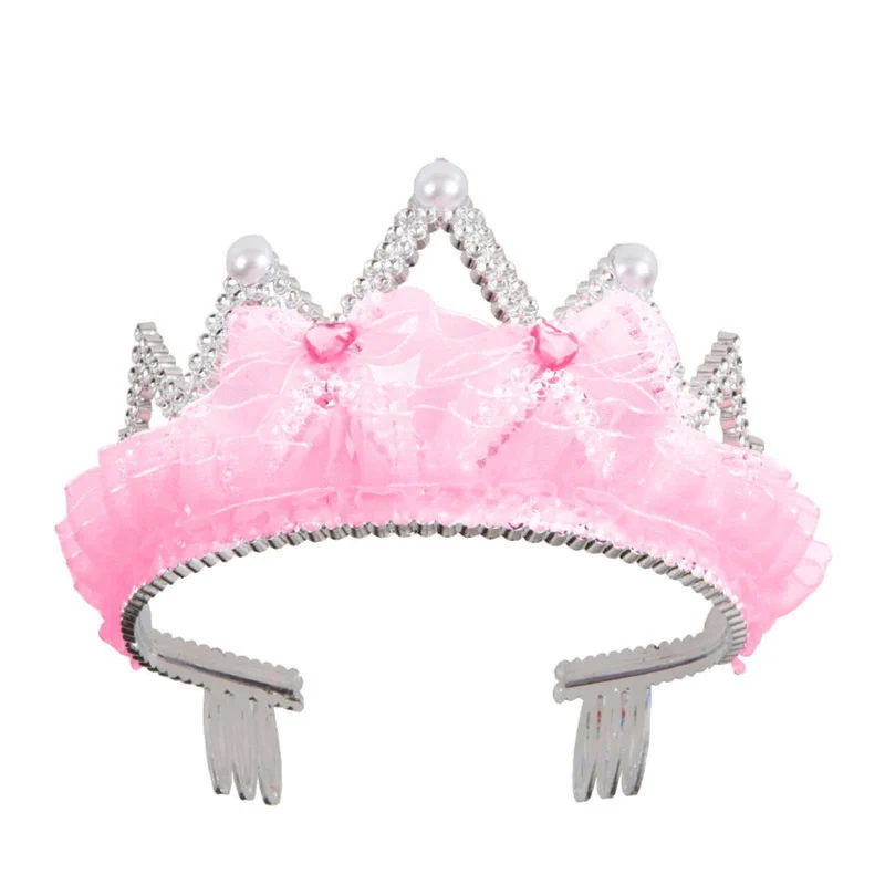 Tiara Diadem Pinke Schleife