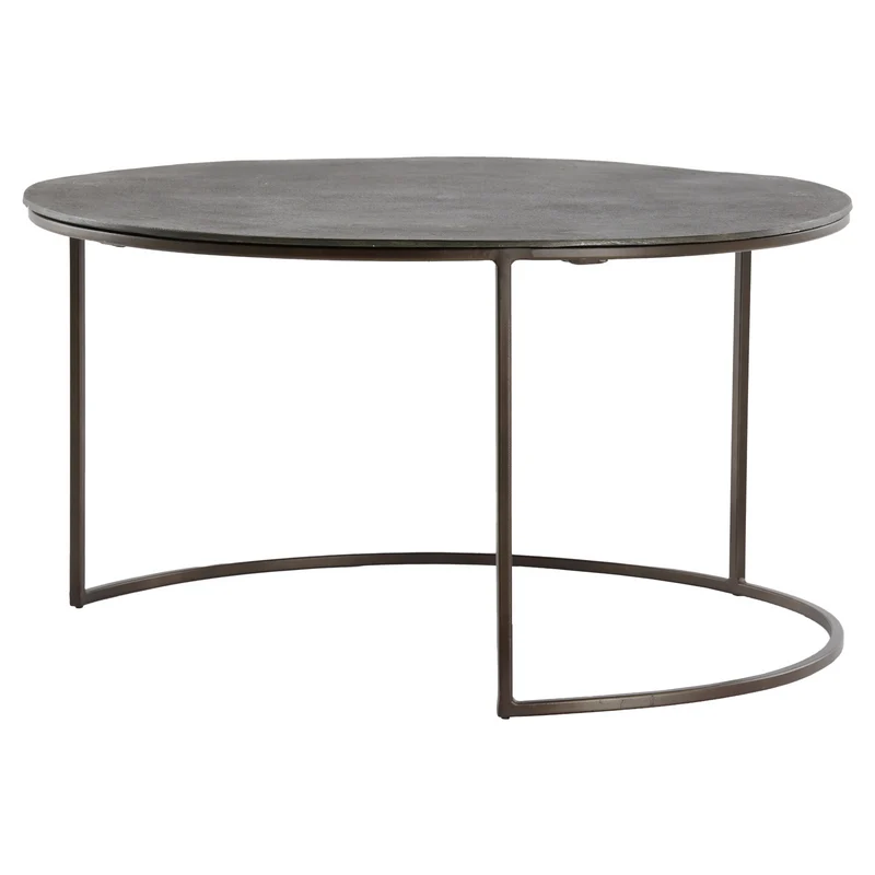 Couchtisch TALCA 2er-Set, Metall, dunkelbraun