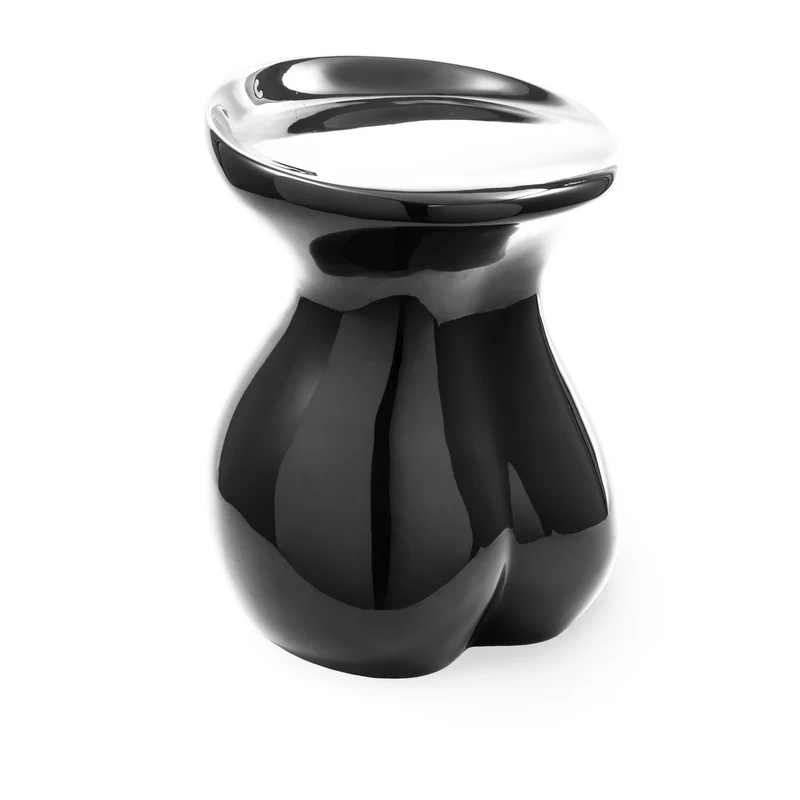 Hocker BODY schwarz 42,5x37,5x50 cm