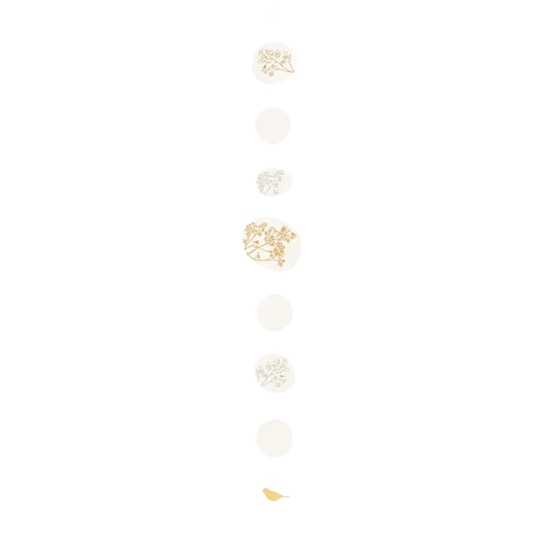 Räder Kette Vogel Goldfarben