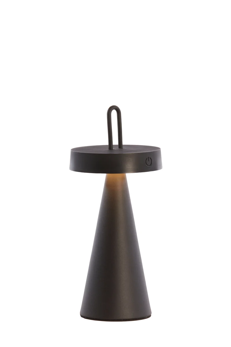 LED-Tischleuchte ANKENTA, schwarz Metall Ø13x28,5 cm