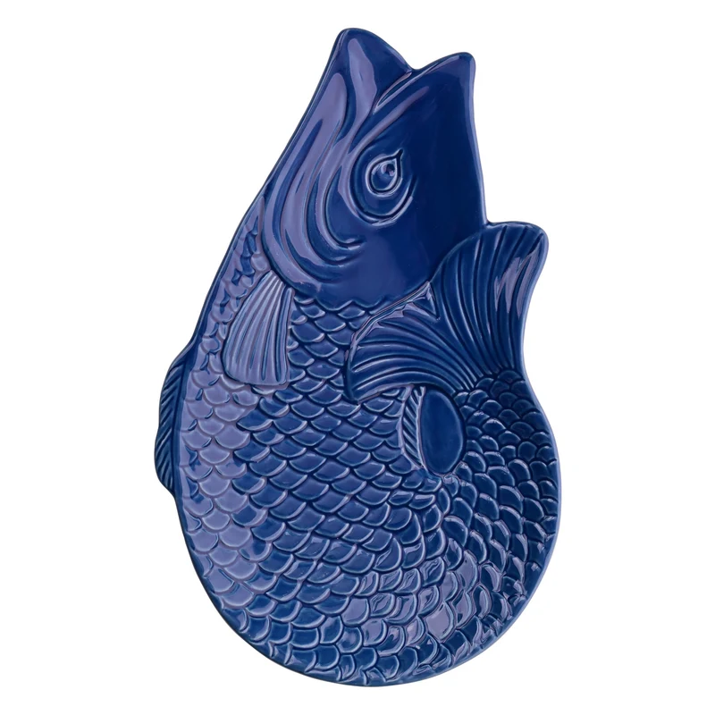Dekoteller MONSIEUR CARAFON Fisch, blau