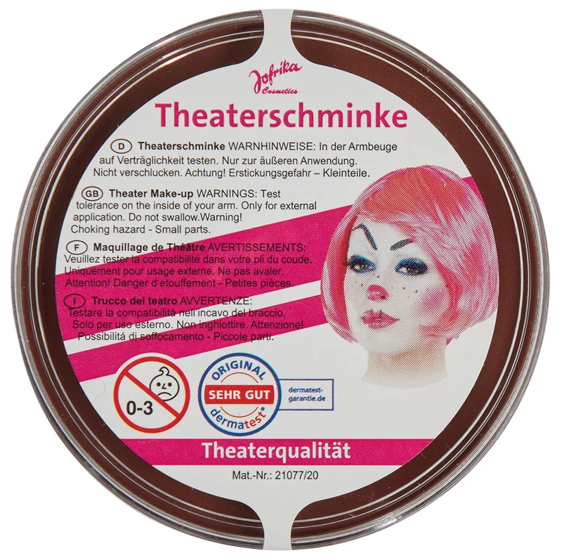 Jofrika Theaterschminke in Theaterqualität - Braun