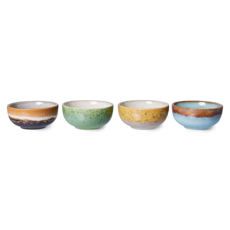 4er Set Dip Schälchen 70s Ceramics Castor - HKliving