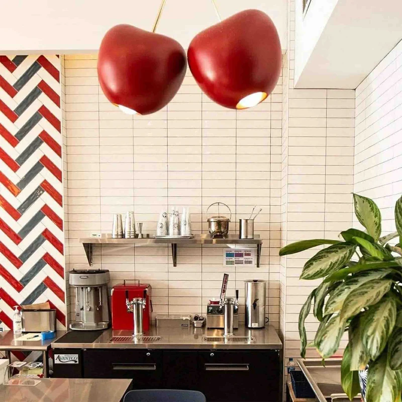 Hängeleuchte CHERRY LAMP, rot