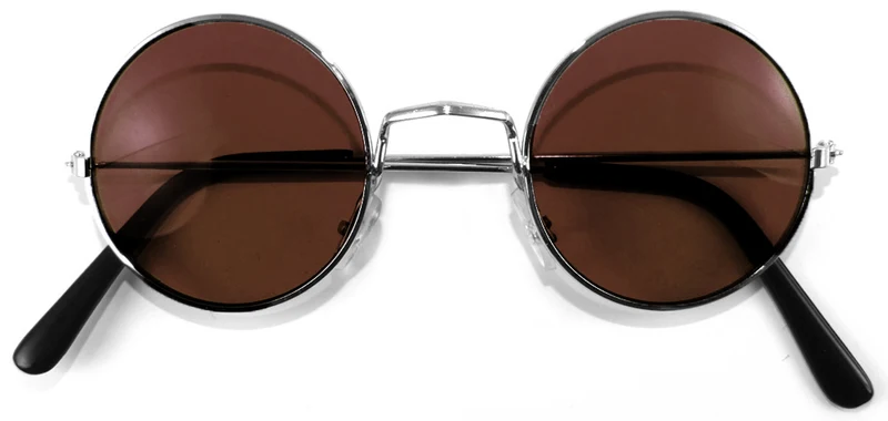 Lennon Brille | 60er 70er Jahre Party Kostüm Zubehör Nickelbrille