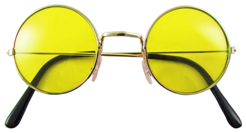 Lennon Brille | 60er 70er Jahre Party Kostüm Zubehör Nickelbrille