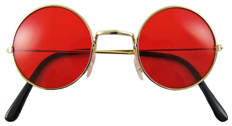 Lennon Brille | 60er 70er Jahre Party Kostüm Zubehör Nickelbrille